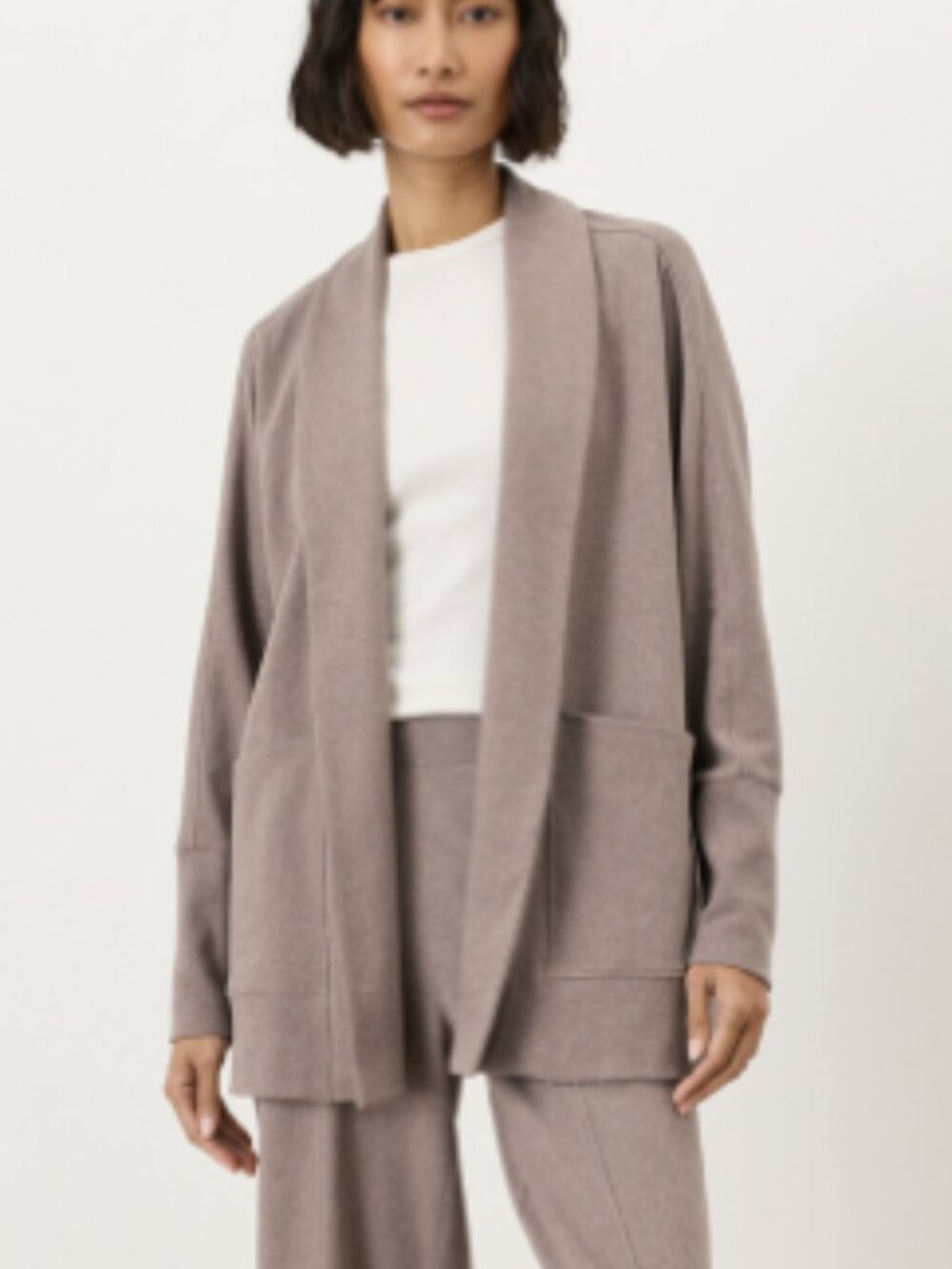 Pact Airplane Collection Wrap Sweater, Sleeveless Top, & Cropped Pants L